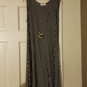 Stripe A tent dress